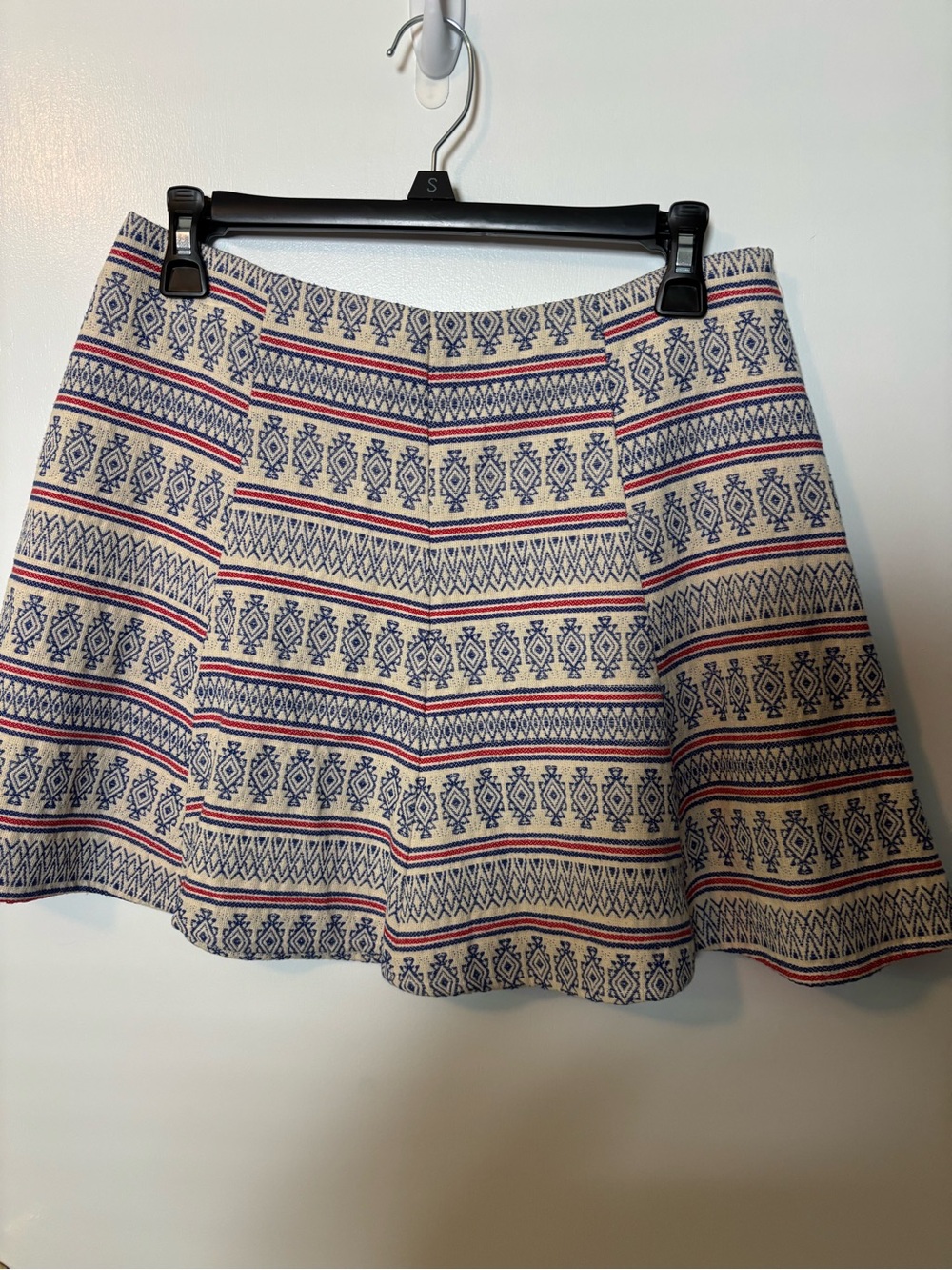 Boho Mini Feminine Quiet Luxury Lush Skater Skirt Women’s Large